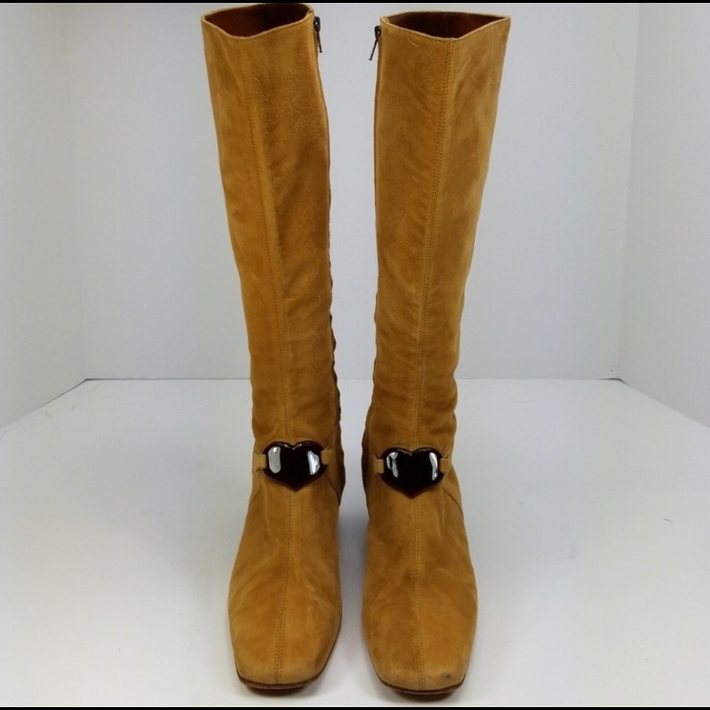 Moschino Super Chic Suede Leather Stunning Boots